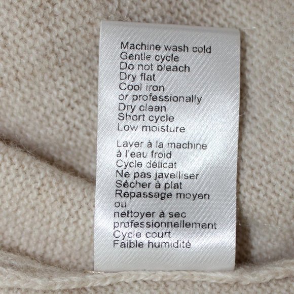 Lorenzo Magni Florence Italy 4 Buttons Neck Wool Cream Brown Men   Sweater Large - Picture 8 of 8